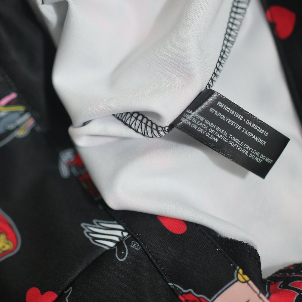NWT Betty Boop Twill Flare Pants. - Picture 5 of 9